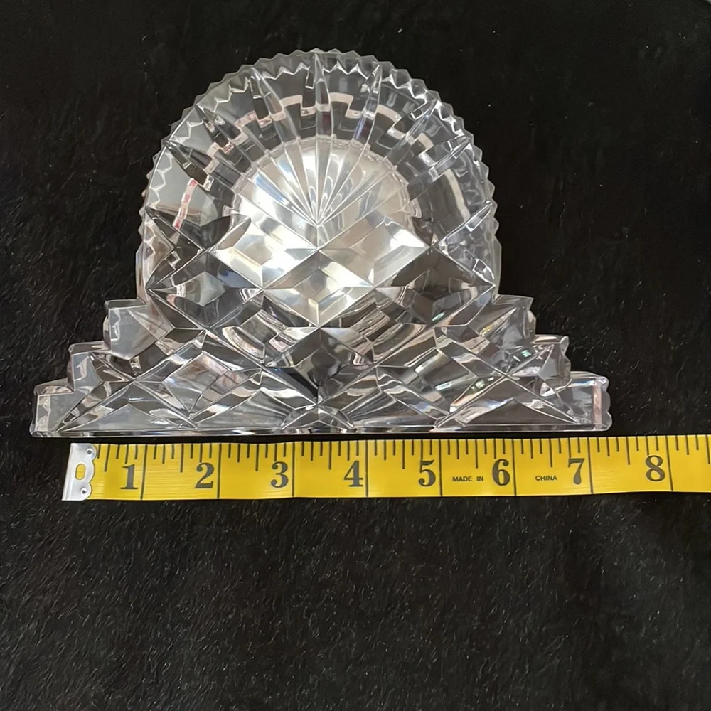 CCO PRICE 🔥🔥 NEW WATERFORD Crystal Mantle Desktop Clock - Picture 6 of 8